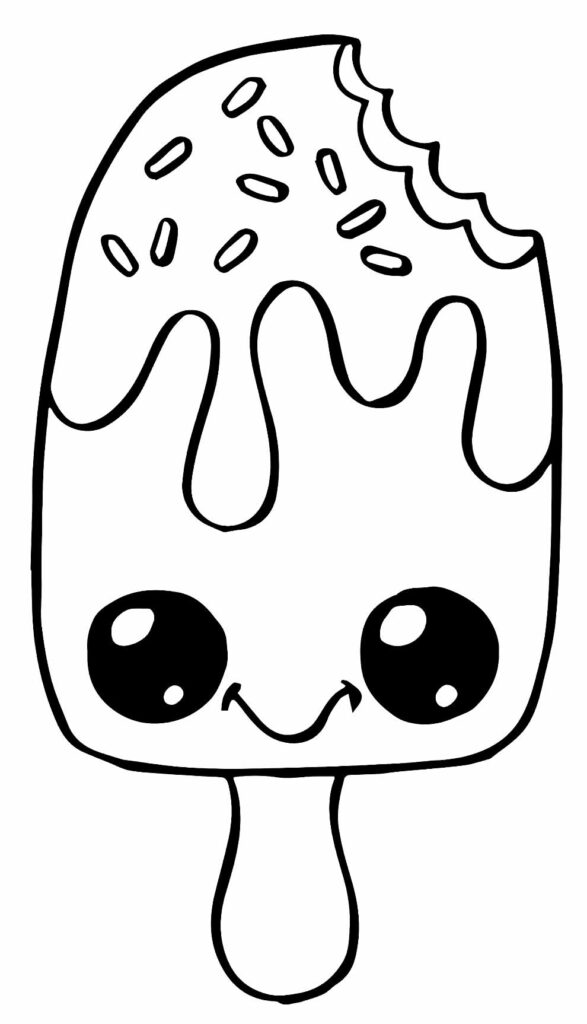 Desenhos Kawaii para colorir - Bora Colorir